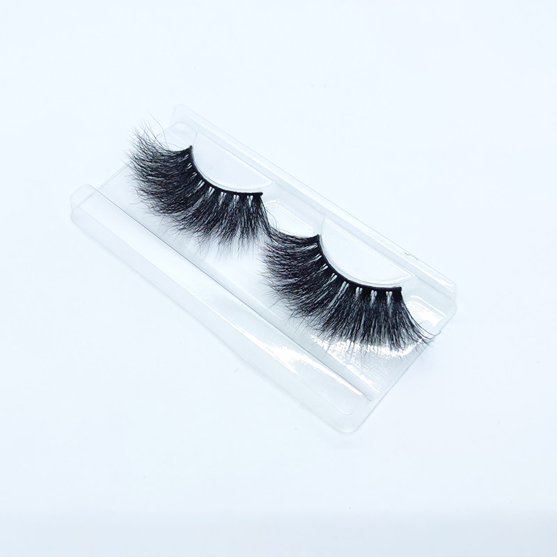 100% Mink Eyelashes ขนตาปลอม 25 มม. Fluffy Faux Mink Lashes