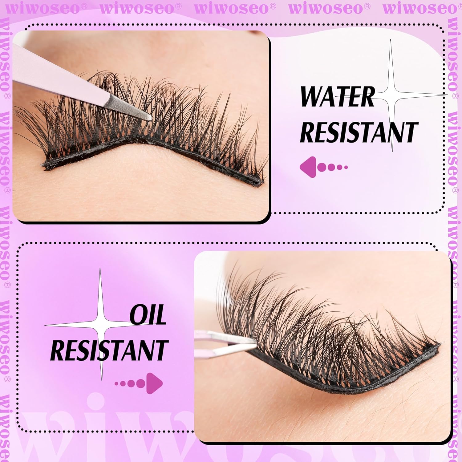 ได้ลุคที่สมบูรณ์แบบด้วยขนตาขนปุยแบบมีกาวในตัวของ Pingdu Sparkling Eyelash®