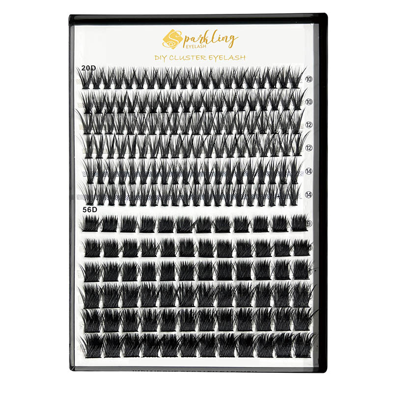 20D 56D DIY ชุดต่อขนตาพร้อม Lash Bond และ Remover