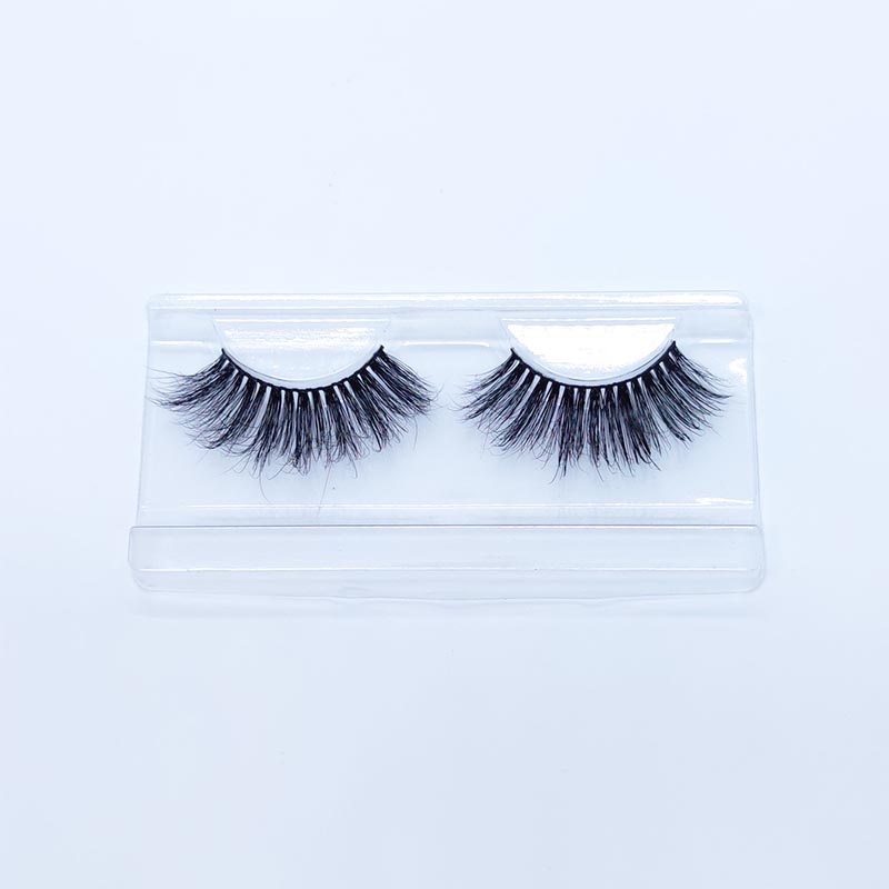 8D Mink Eyelashes Wispy Fluffy Lashes ดูเป็นธรรมชาติ Silk Lashes 12-18mm