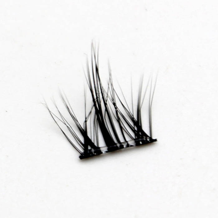 D Curl Fluffy Eyelash Clusters ขนตาแบบคลัสเตอร์ติดกาวล่วงหน้า