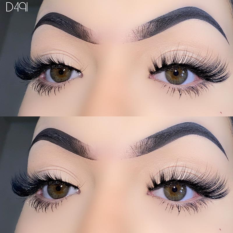ขนตา L Curl Mink Fluffy Cat Eye ดูเป็นธรรมชาติ