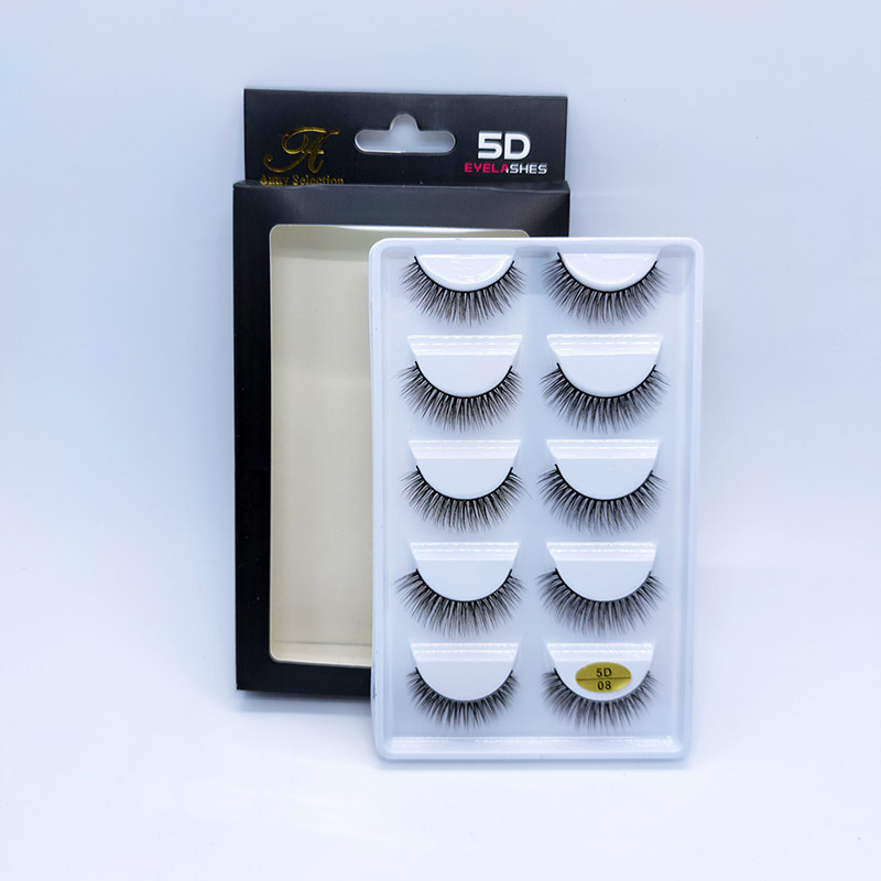 ขนตาปลอมแบบหนายาวอย่างน่าทึ่ง Crisscross Wispy Lashes 5 คู่