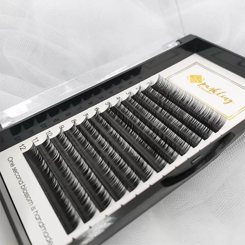 ต่อขนตา D Curl 15-20 มม. ถาดผสมไหม Classic Lash ต่อขนตาส่วนบุคคล