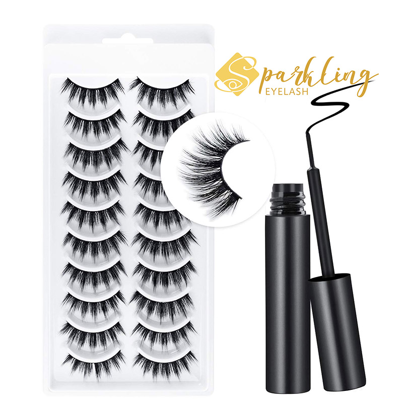 Magnetic Eyeliner Eyelash Suit ป้ายชื่อส่วนตัว Faux Mink Magnetic Eyelash