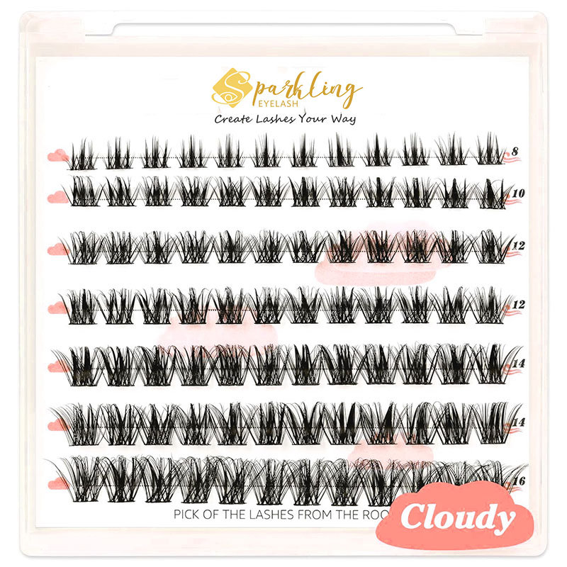 ดูเป็นธรรมชาติ DIY Lash Extension Lashes Clusters