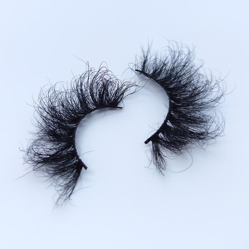 Mink Lashes จริงขนตาปลอมปุย D Curl Dramatic Fake Lashes
